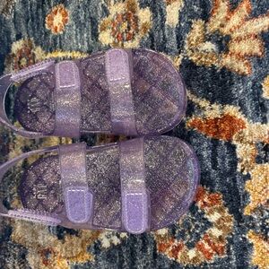 GAP Kids Purple Glitter Sandals